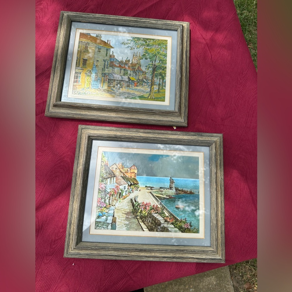 Vintage Original Oil Foil Bert Pugh Framed Art